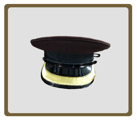Military Peak Cap Detail